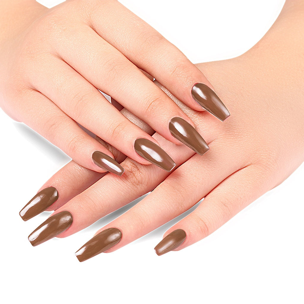 Street Style Long Wear, Quick Drying, Glossy Finish, 7-Free Formula, Nail Enamel, 100% Vegan &amp; Cruelty Free, Shade SS 119, Browny Bae, 12 ML