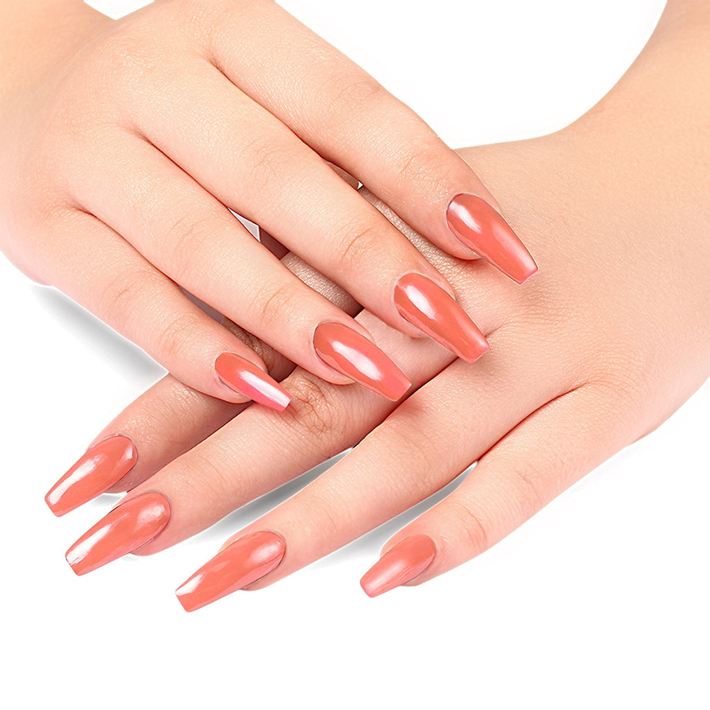 Street Style Long Wear, Quick Drying, Glossy Finish, 7-Free Formula, Nail Enamel, 100% Vegan &amp; Cruelty Free, Shade SS 121, Coral Sunset,12 ML