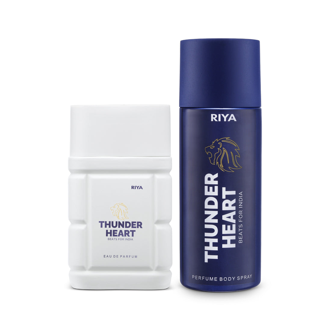 Thnuderheart Beats for India White Perfume &amp; Blue Deo Pack of 2 - Riya Lifestyle