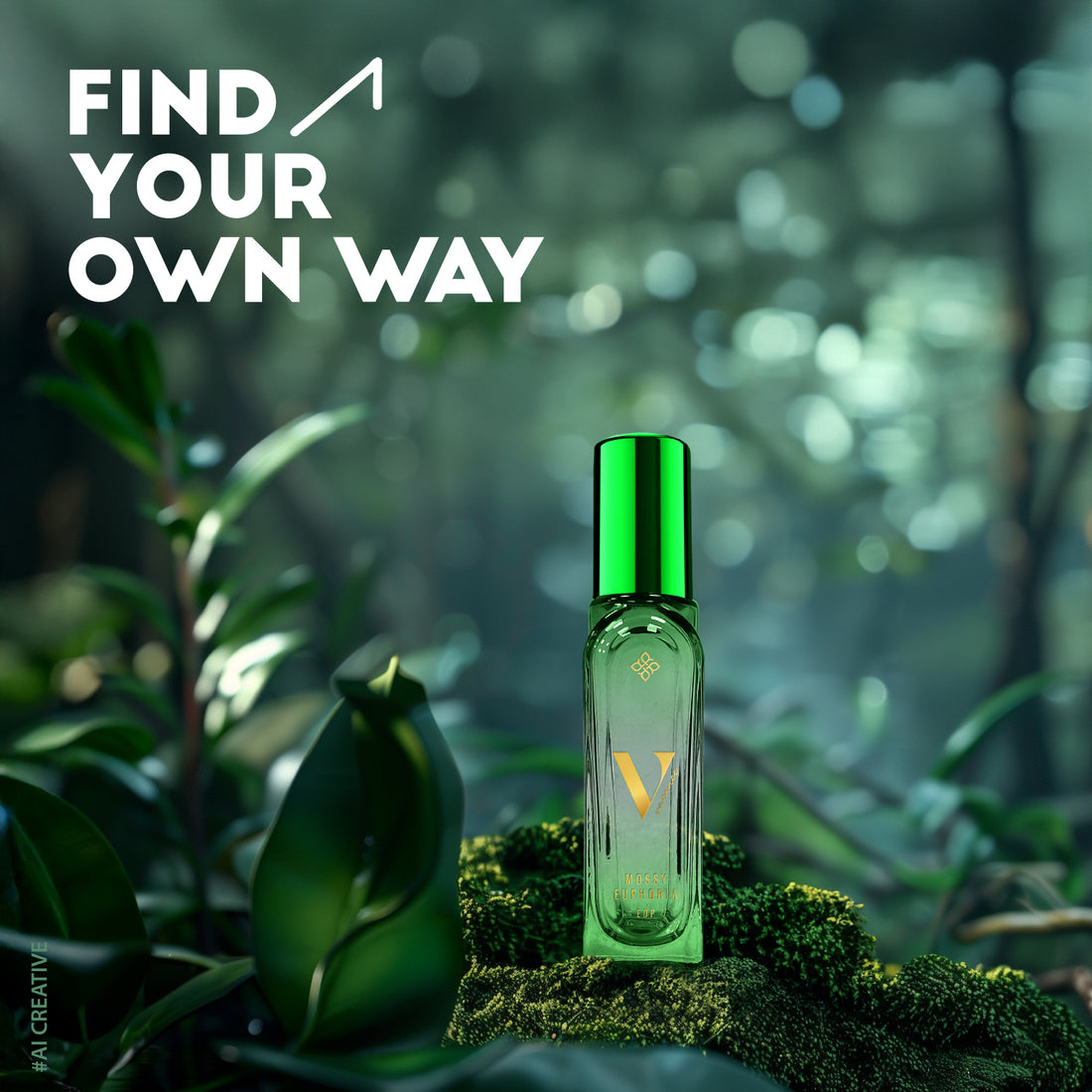 RIYA Vacance Mossy Euphoria EDP – Fresh Affordable Luxury | Oud Woody Scent for Travel &amp; Relaxation | Perfume for Men &amp; Women | 20ml