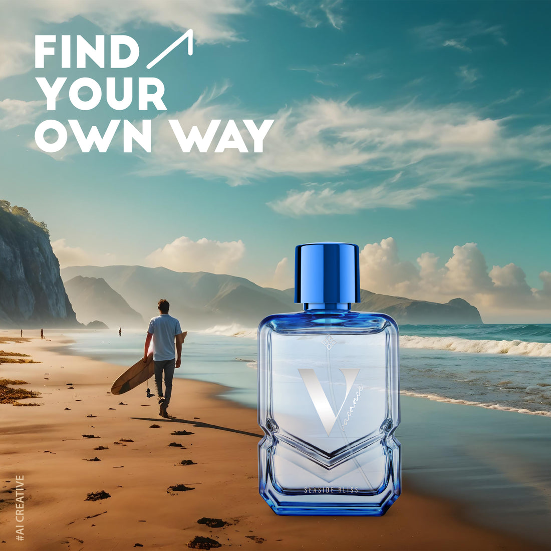 RIYA Vacance Seaside Bliss EDP – Fresh Aquatic Oriental Scent | Affordable Luxury for Travel &amp; Relaxation | Fragrance for Men &amp; Women | 100ml