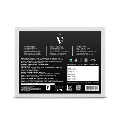 Vacance Gift Set By Riya Luxury Unisex Premium Eau de Parfum - 60 ml  (For Men &amp; Women)