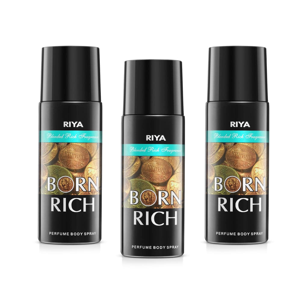 Born Rich Pack of 3 Men Deodorants - Riya Lifestyle
