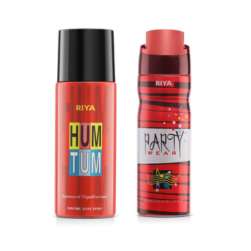 Riya Hum Tum And Party Wear Body Spray Deodorant For Unisex Pack Of 2